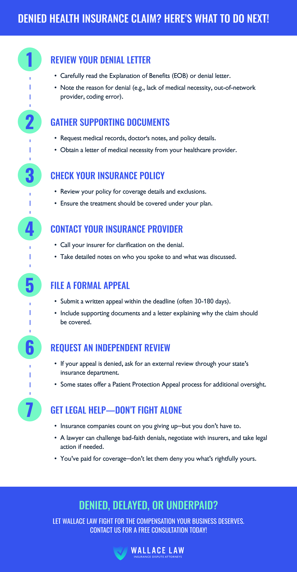 Denied health insurance claim tips