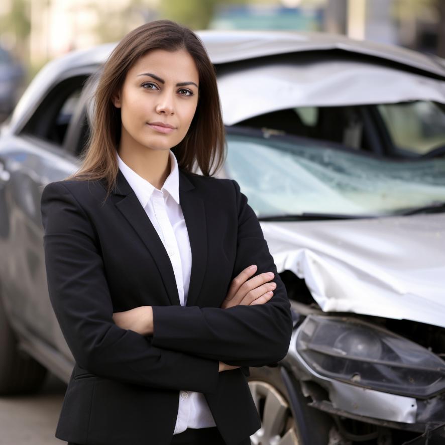 female insurance adjuster
